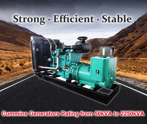 آب کوچک خنک 110KW 137.5KVA 6 سیلندر  دیزل ژنراتور مجموعه